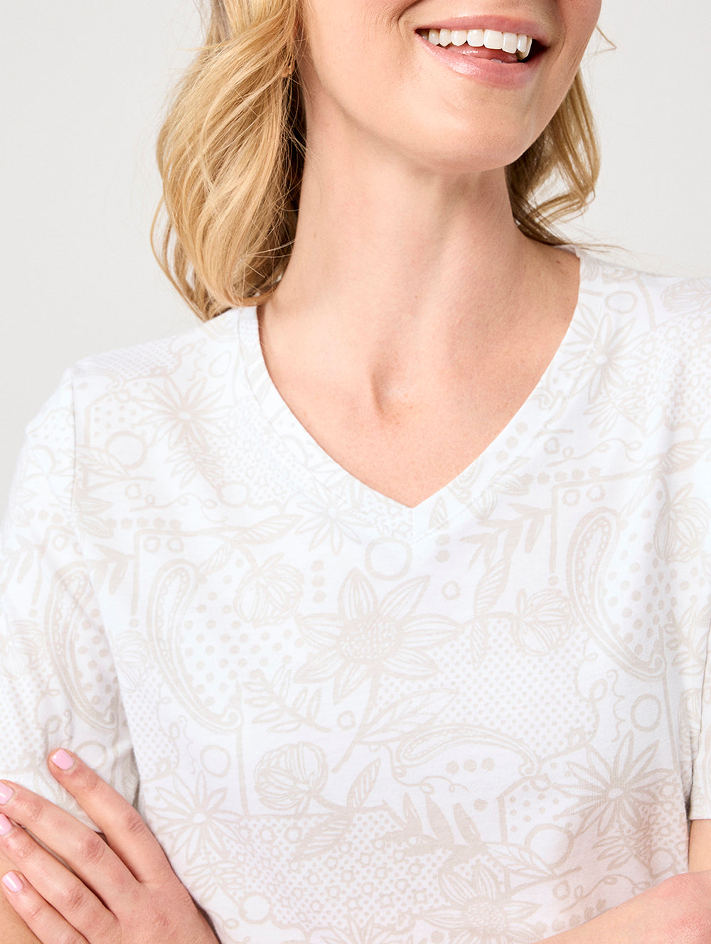 Delphi V Neck Top