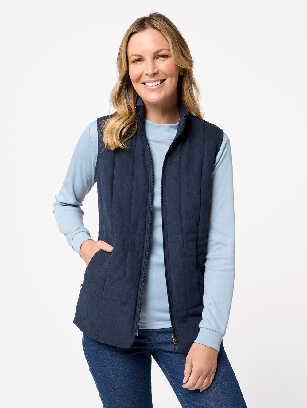 Women's Microfibre Vest – Black Pepper - Main Image