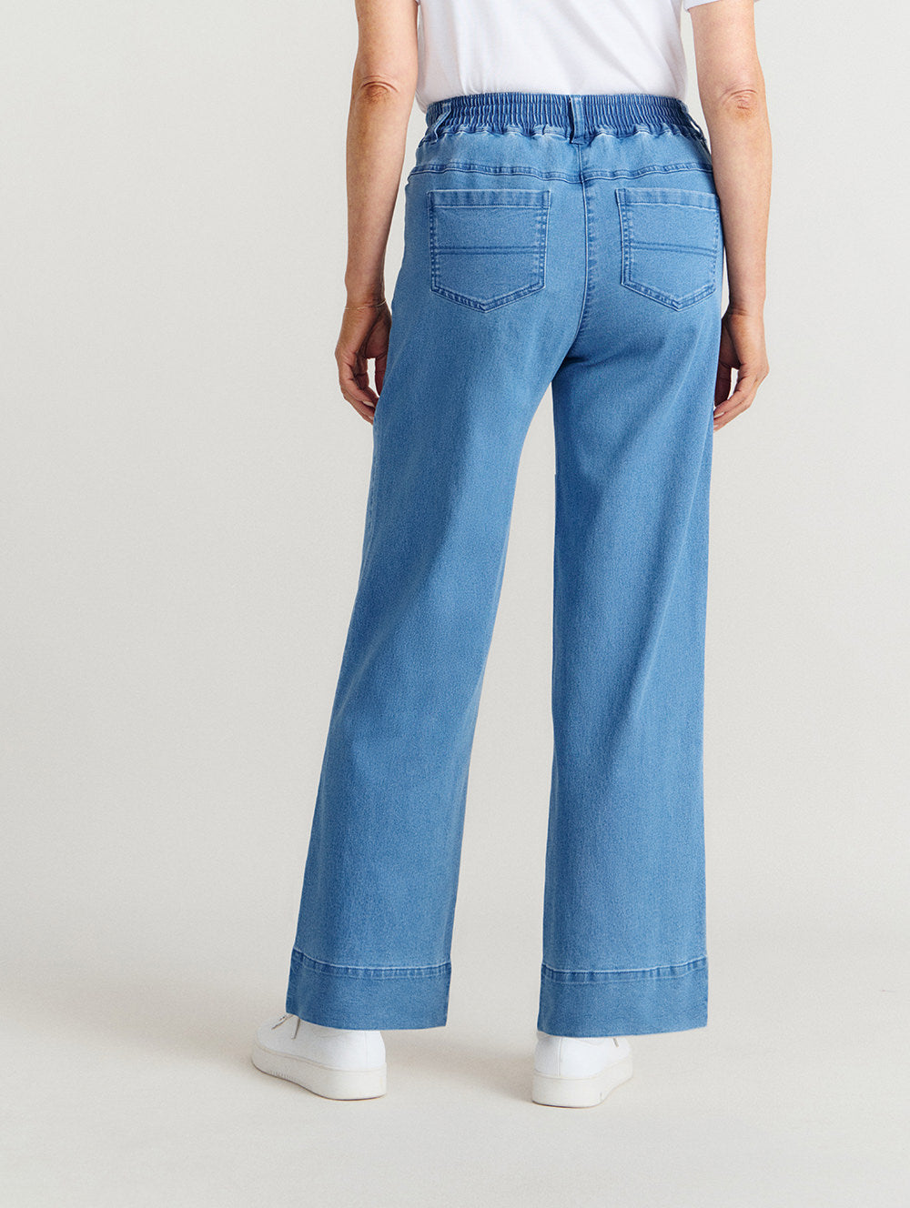 Intense Denim Wide Leg Jean