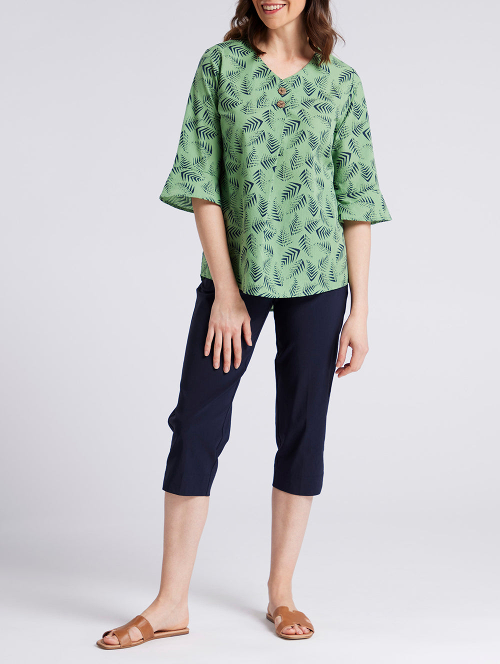 Alexa Elbow Sleeve Blouse