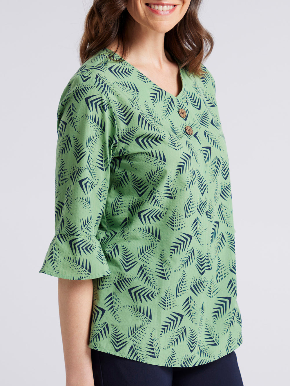 Alexa Elbow Sleeve Blouse