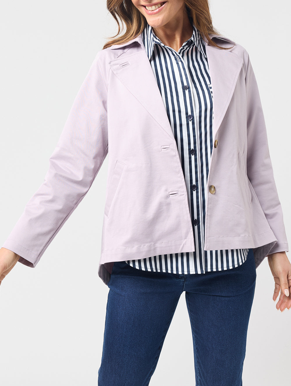 Taren Cropped Trench