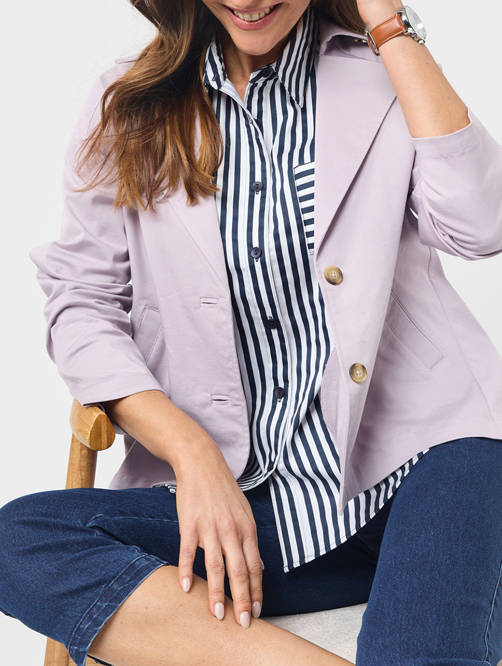 Taren Cropped Trench