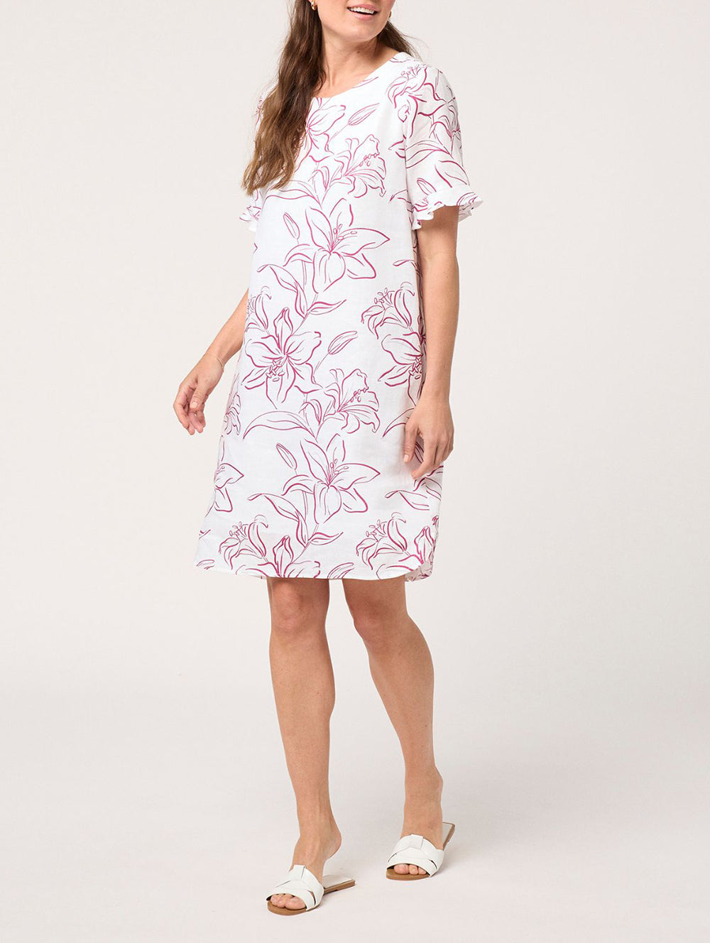 Lilium Elbow Sleeve Dress