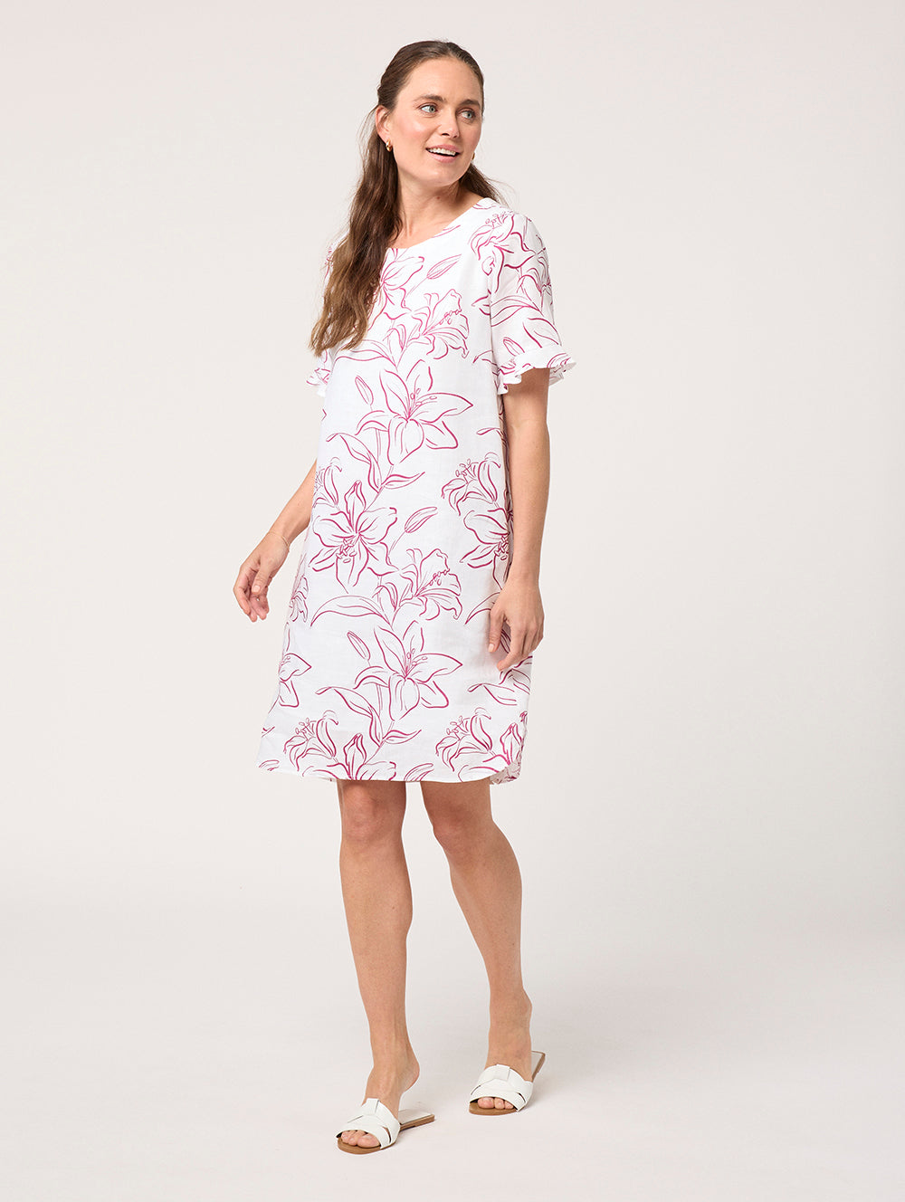 Lilium Elbow Sleeve Dress