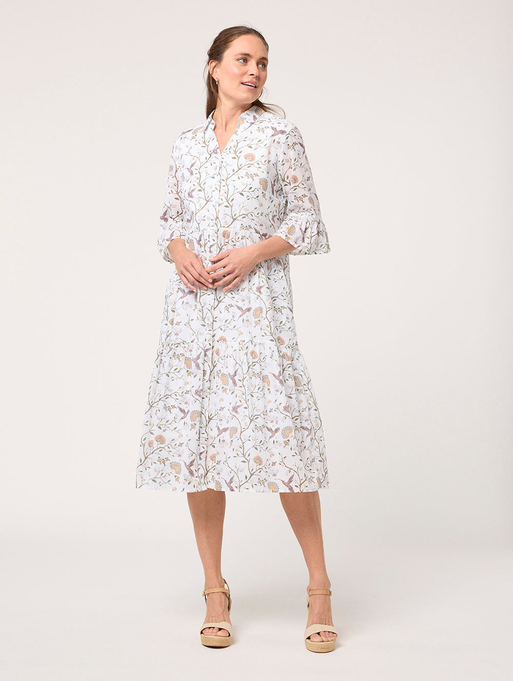 Wattle Tree Elbow Sleeve Dress