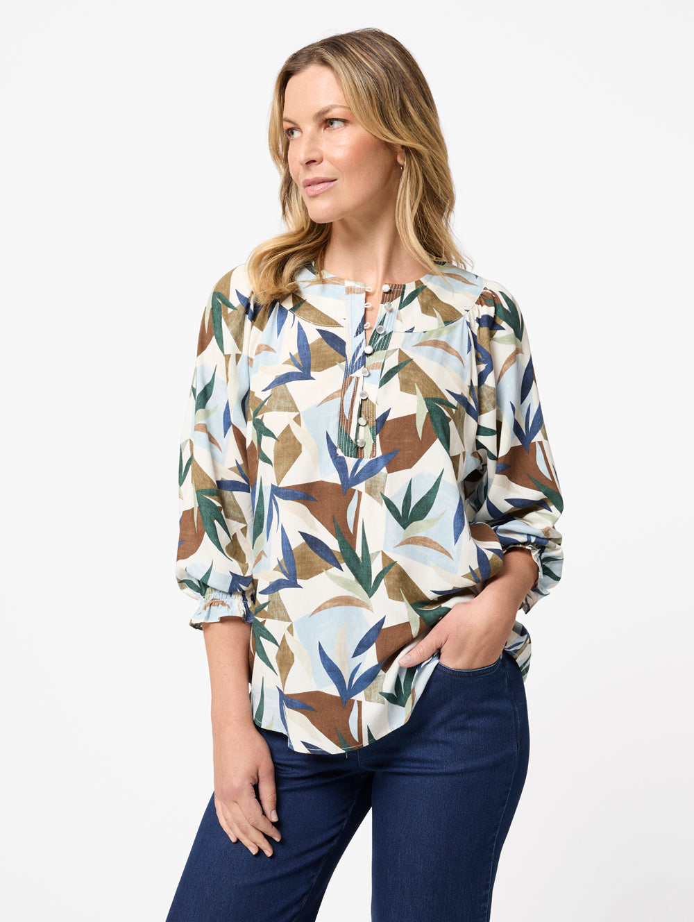 Jasmyn 3/4 Sleeve Blouse