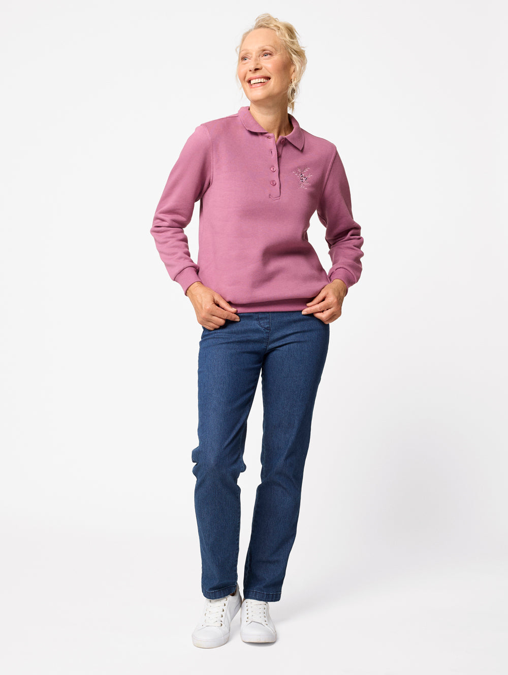 Elenie Fleece Polo