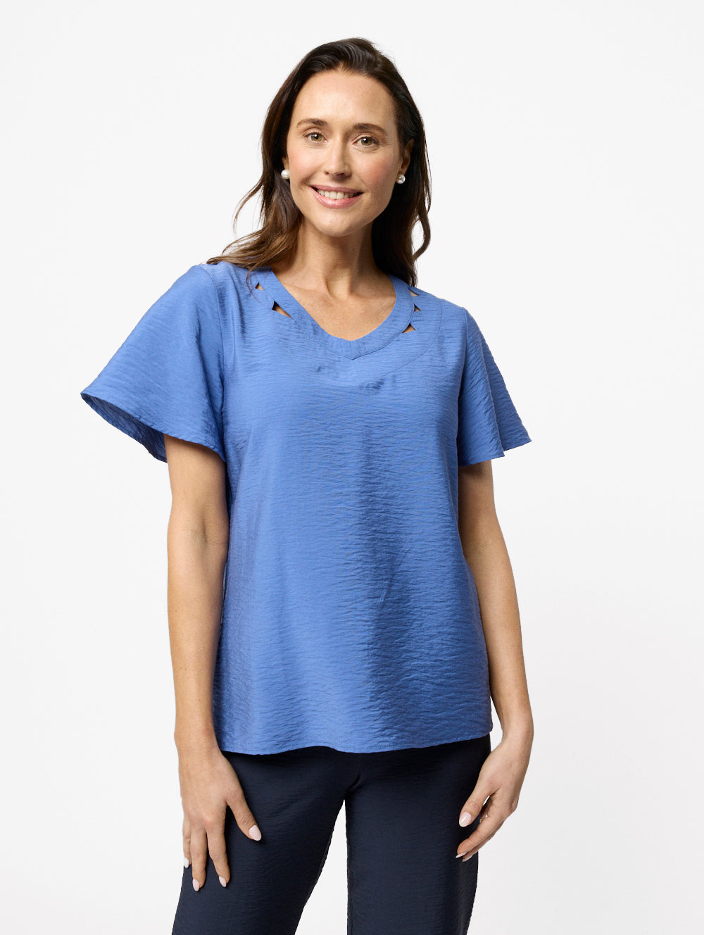 Louisa V Neck Blouse