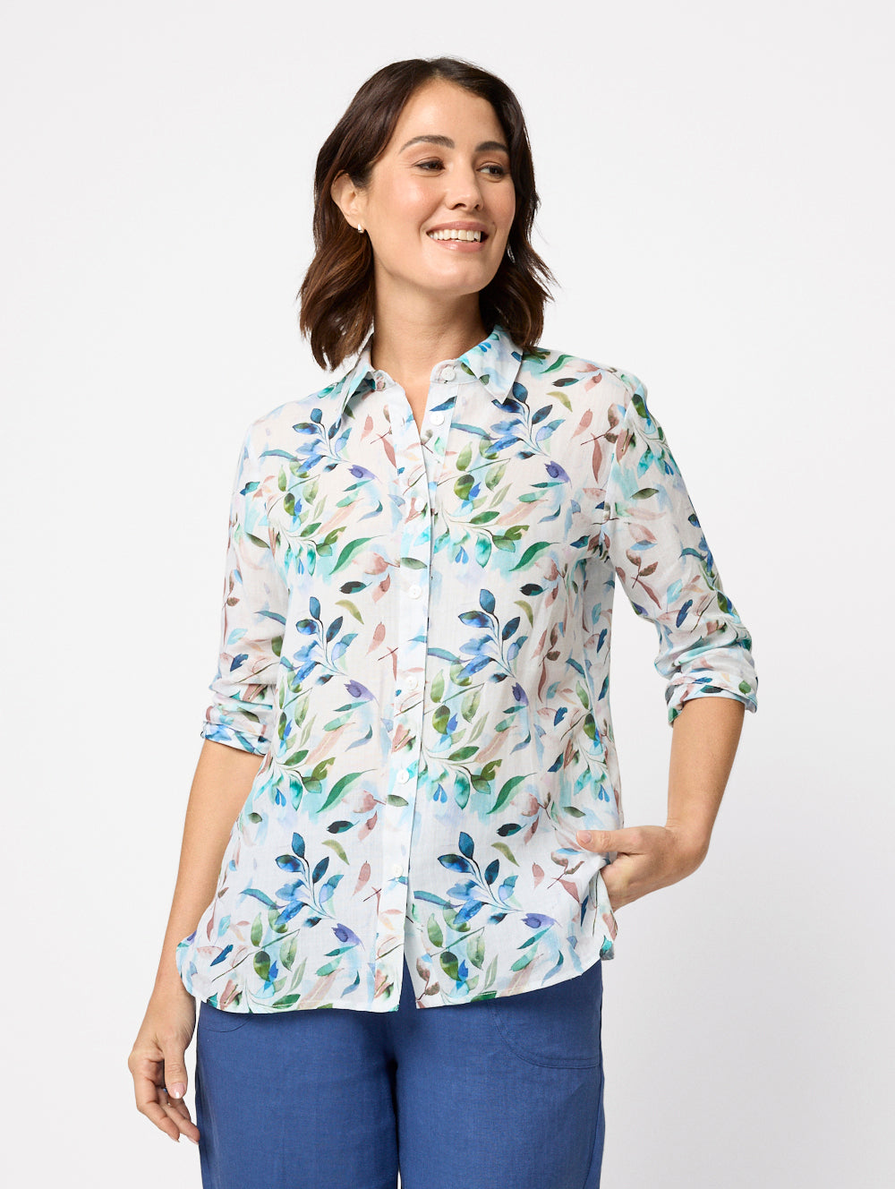 Women's Sureya 3/4 Sleeve Shirt | Black Pepper