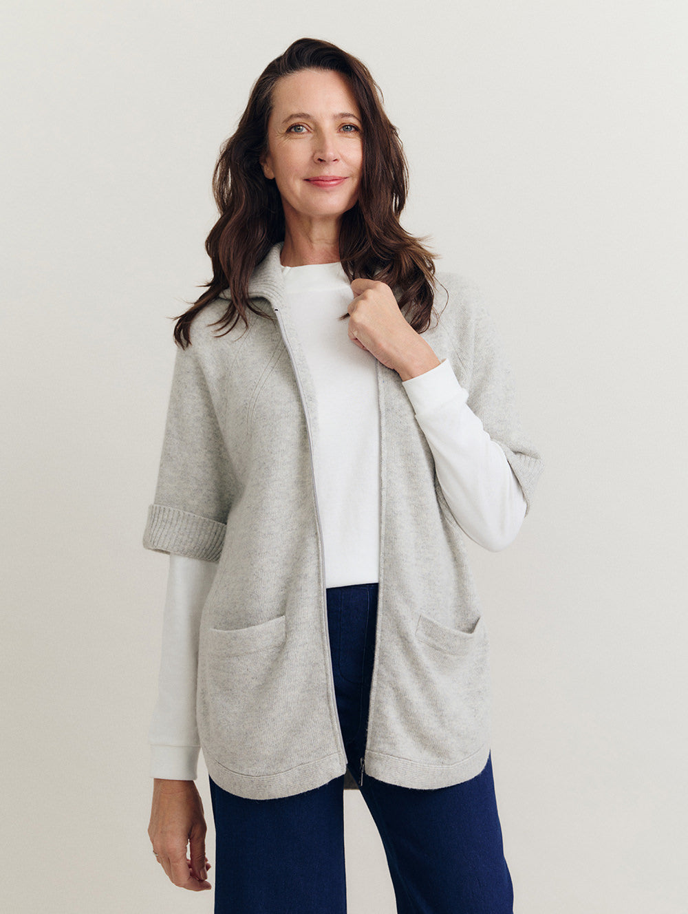 Ria Zip Thru Cardigan