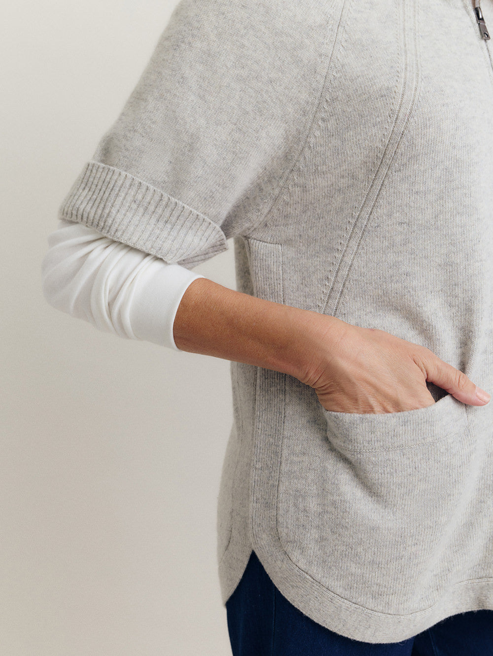 Ria Zip Thru Cardigan