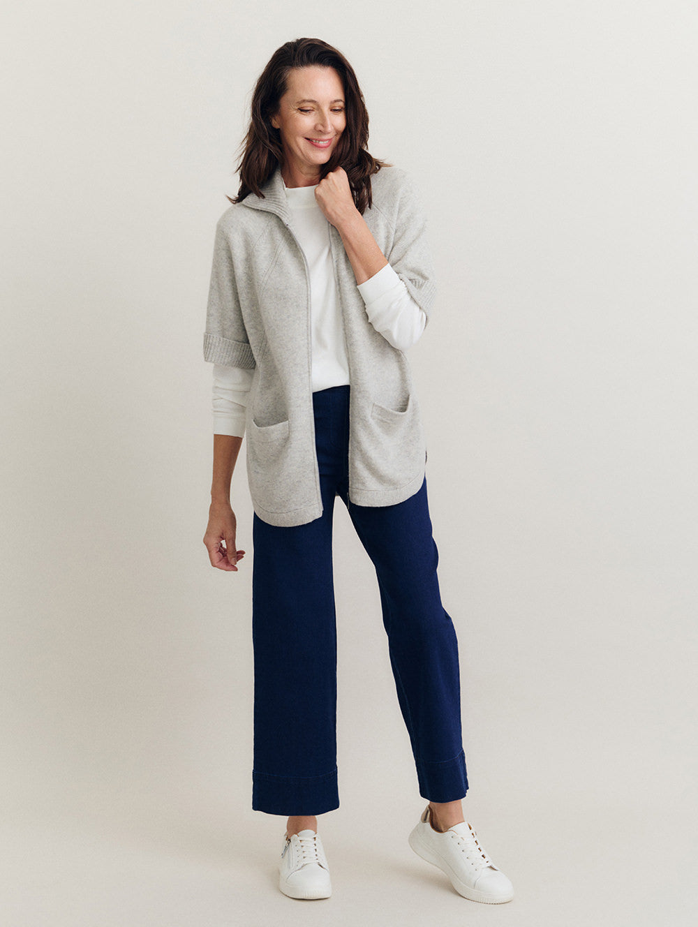 Ria Zip Thru Cardigan