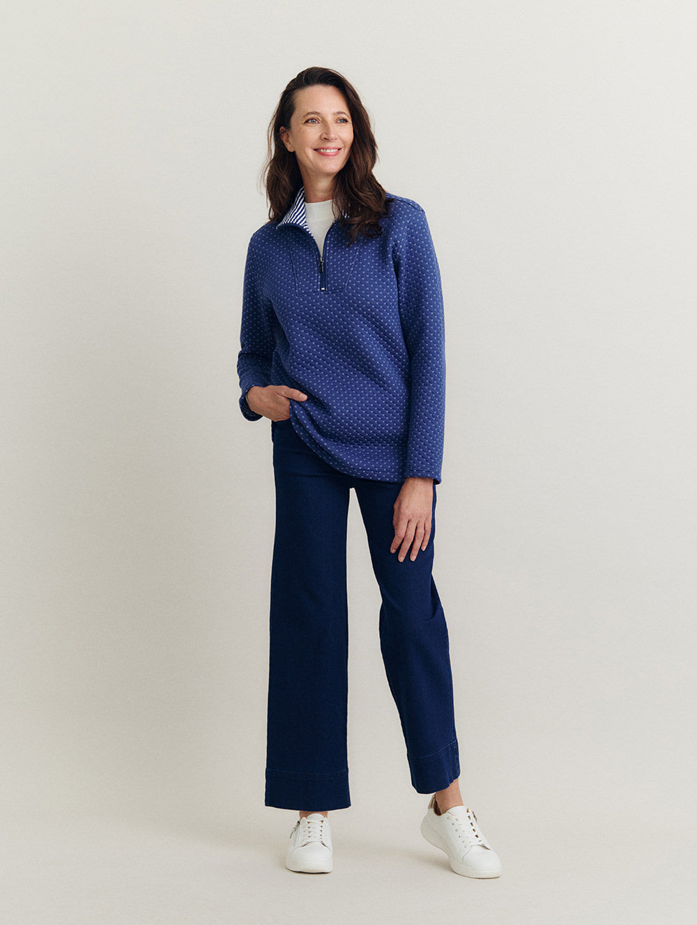 Atara 1/2 Zip Top