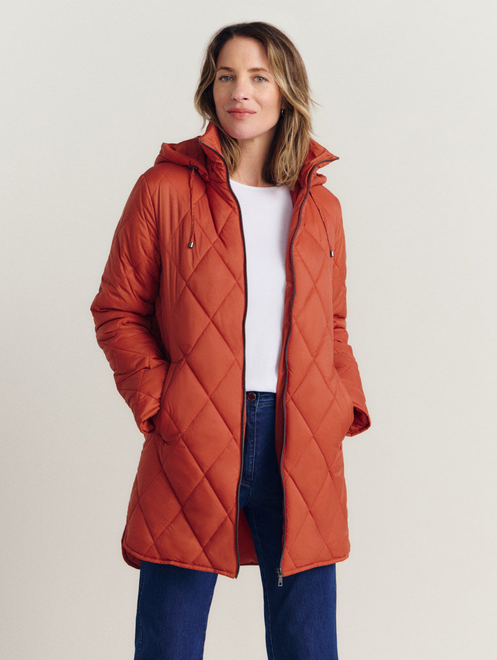 Carta Quilted Longline Jacket