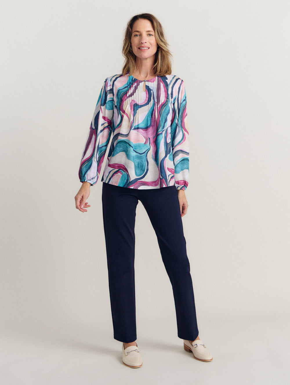 Alease Pintuck Top