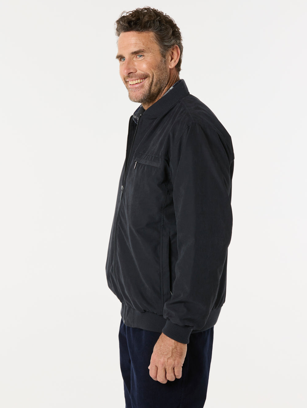 Microfibre Bomber Jacket