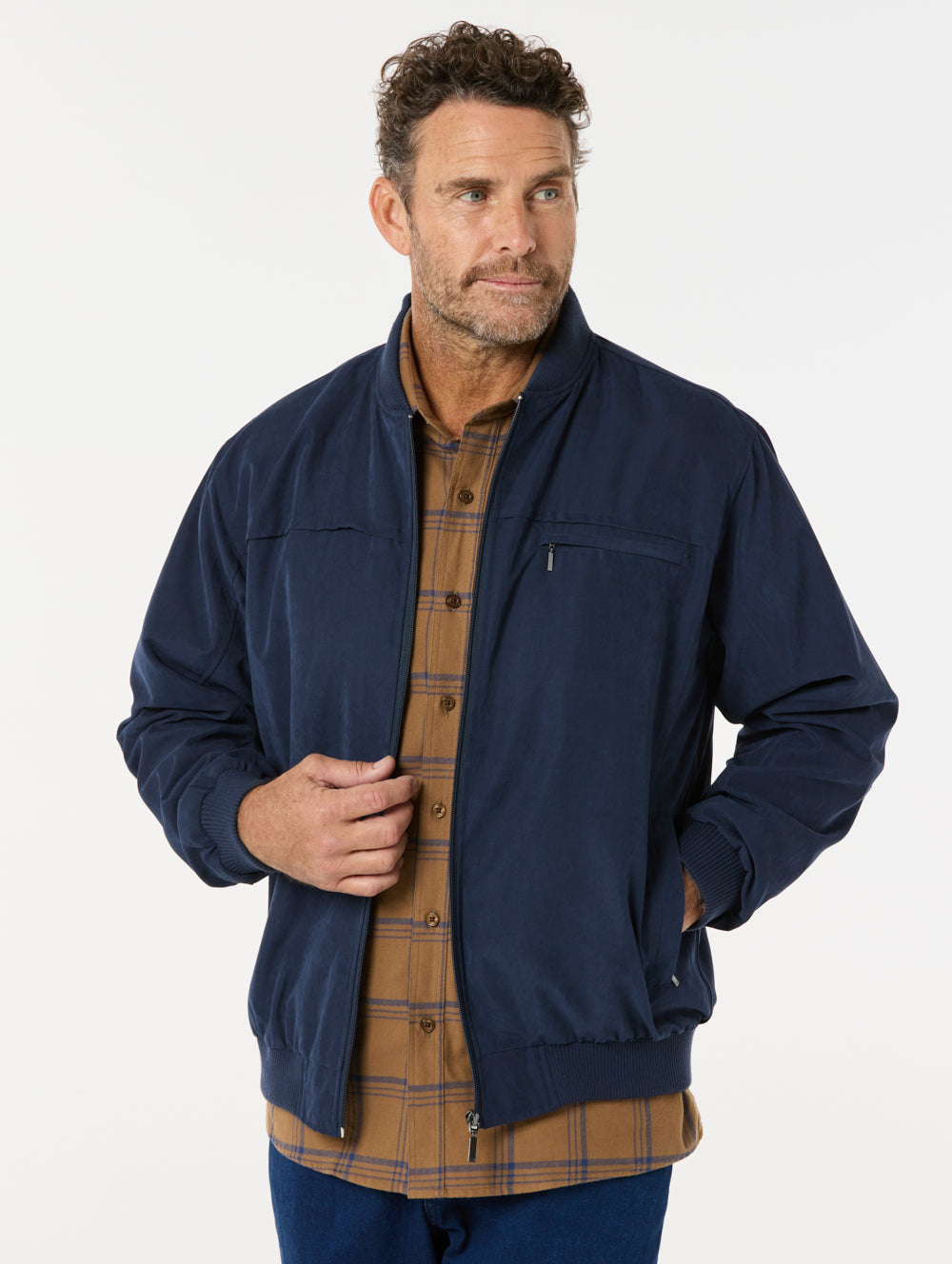 Microfibre Bomber Jacket
