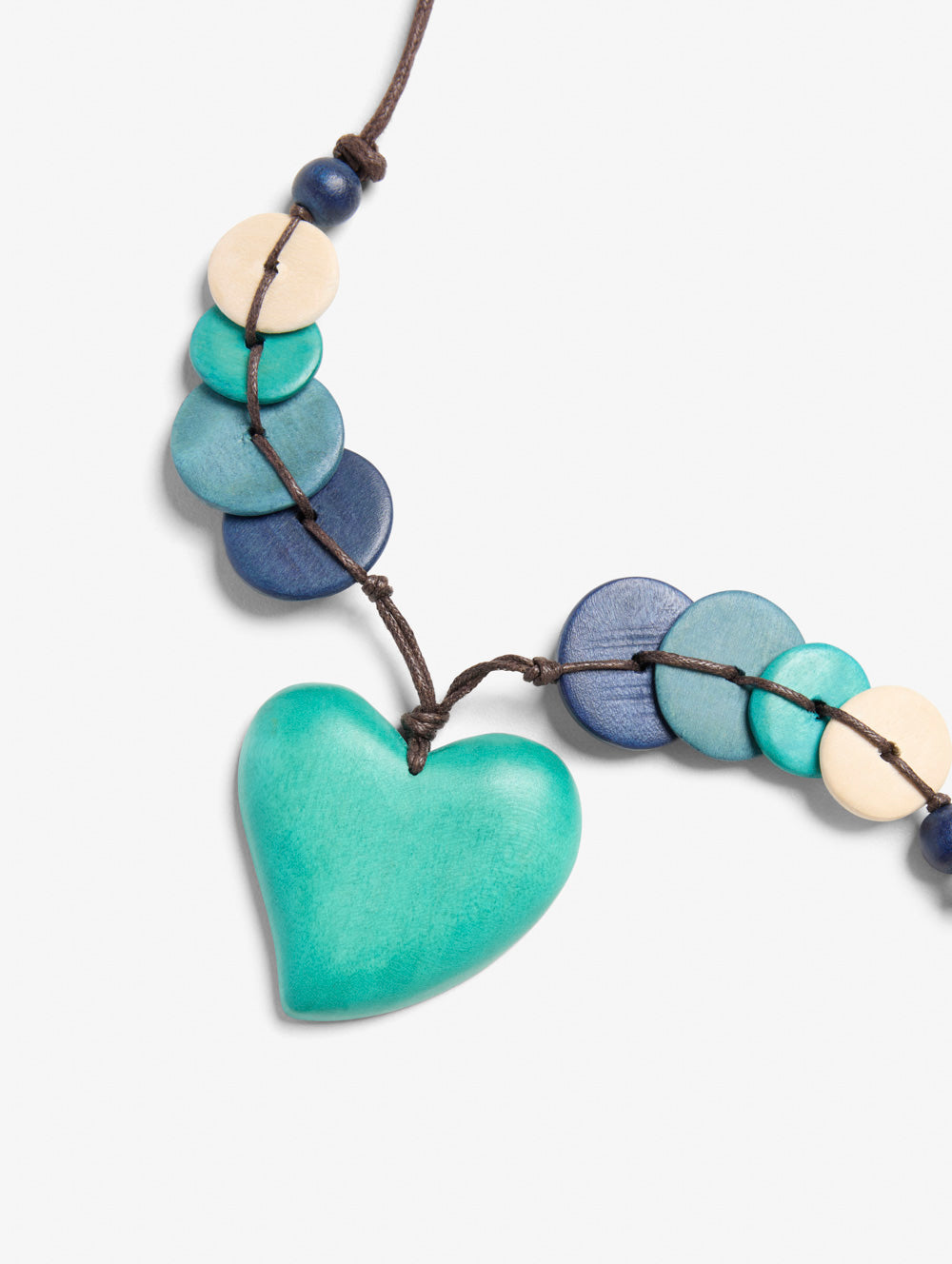 Teal Heart Necklace