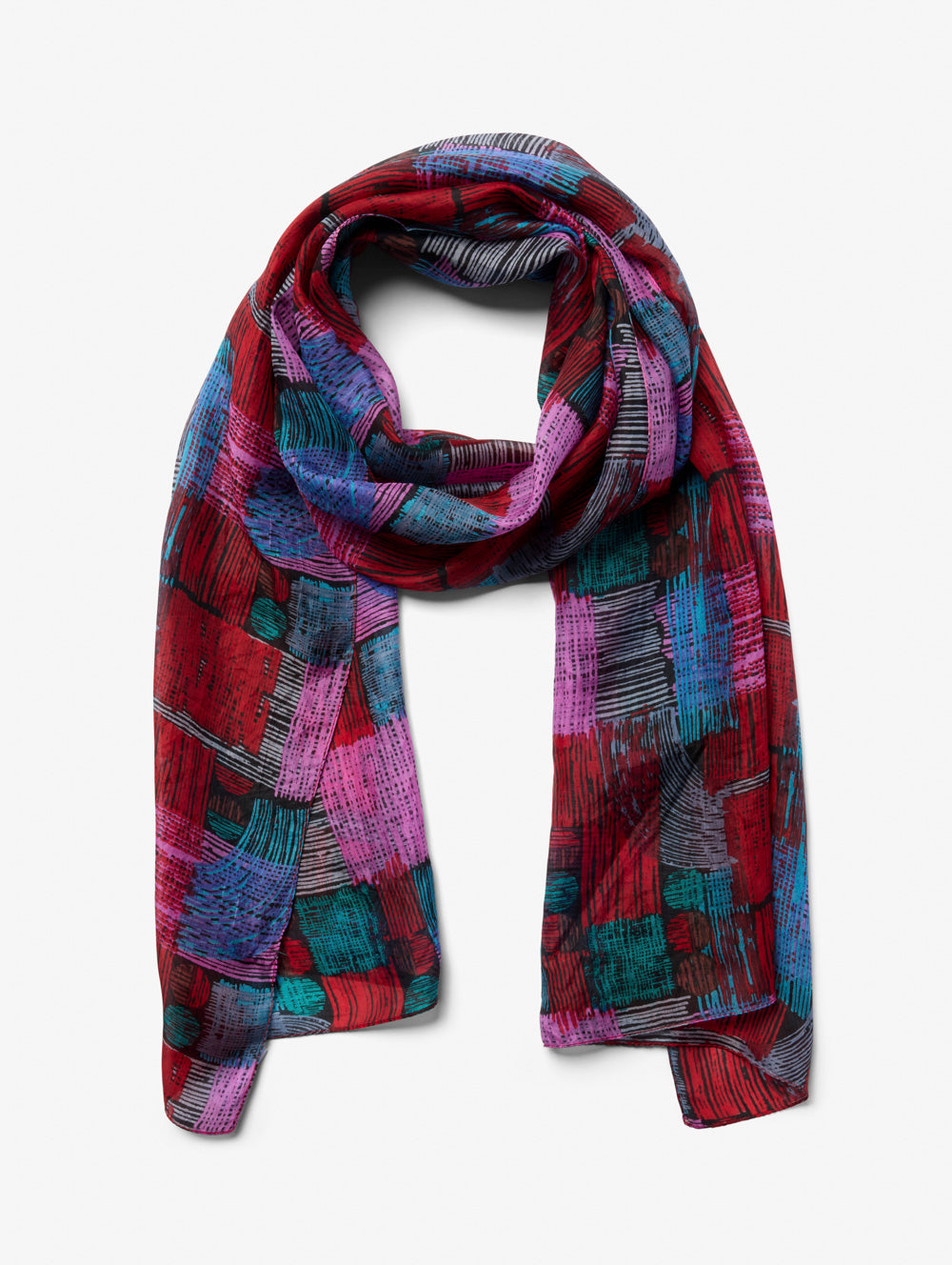 Patchwork Silk Scarf