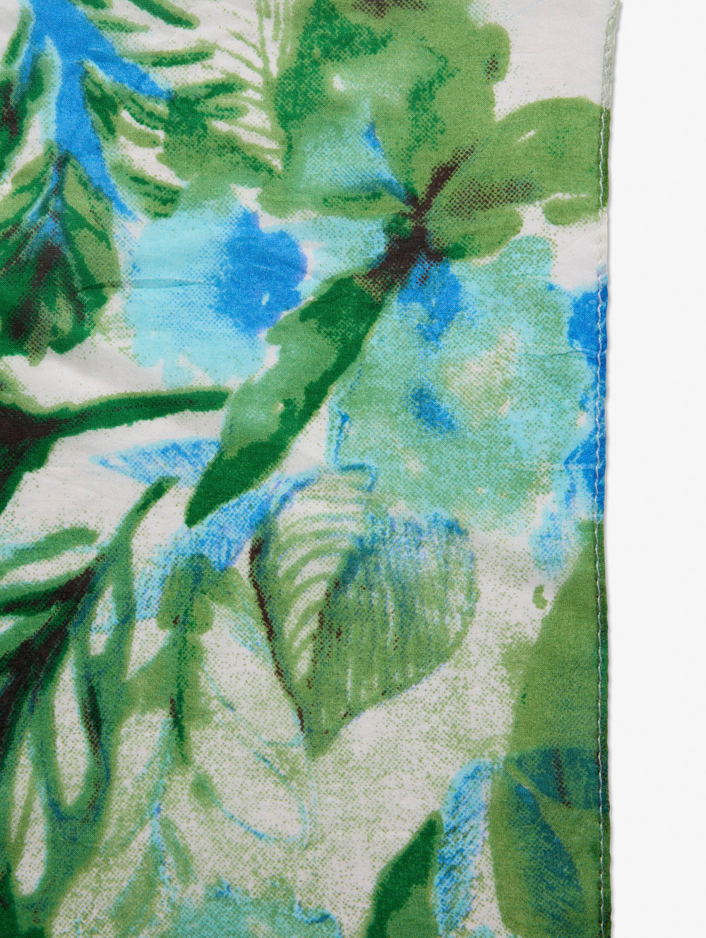 Green Leaf Silk Scarf