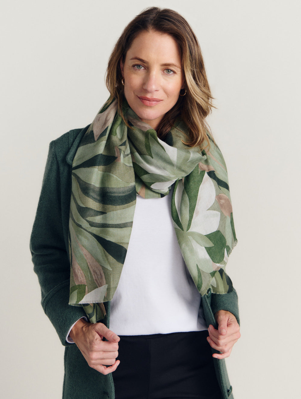 Green Leaves Scarf
