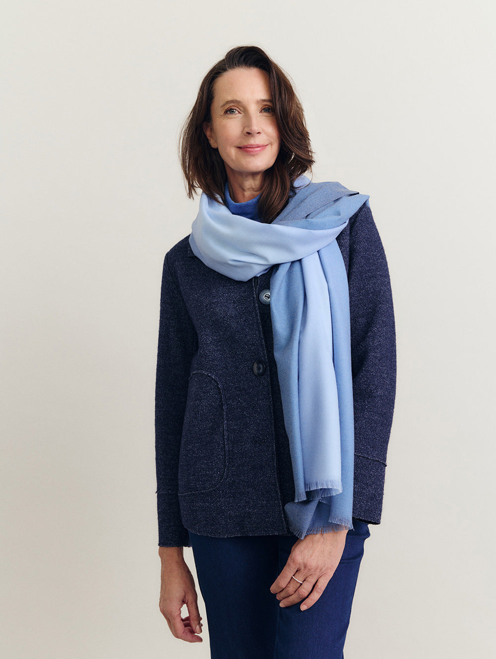 Blue Ombre Scarf