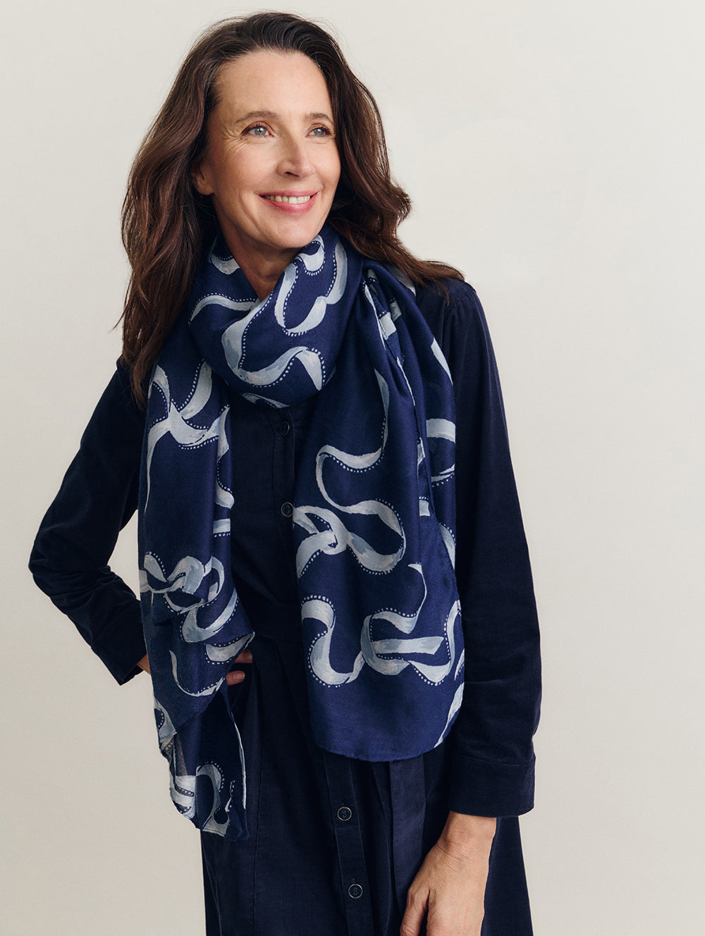 Blue Ribbon Scarf