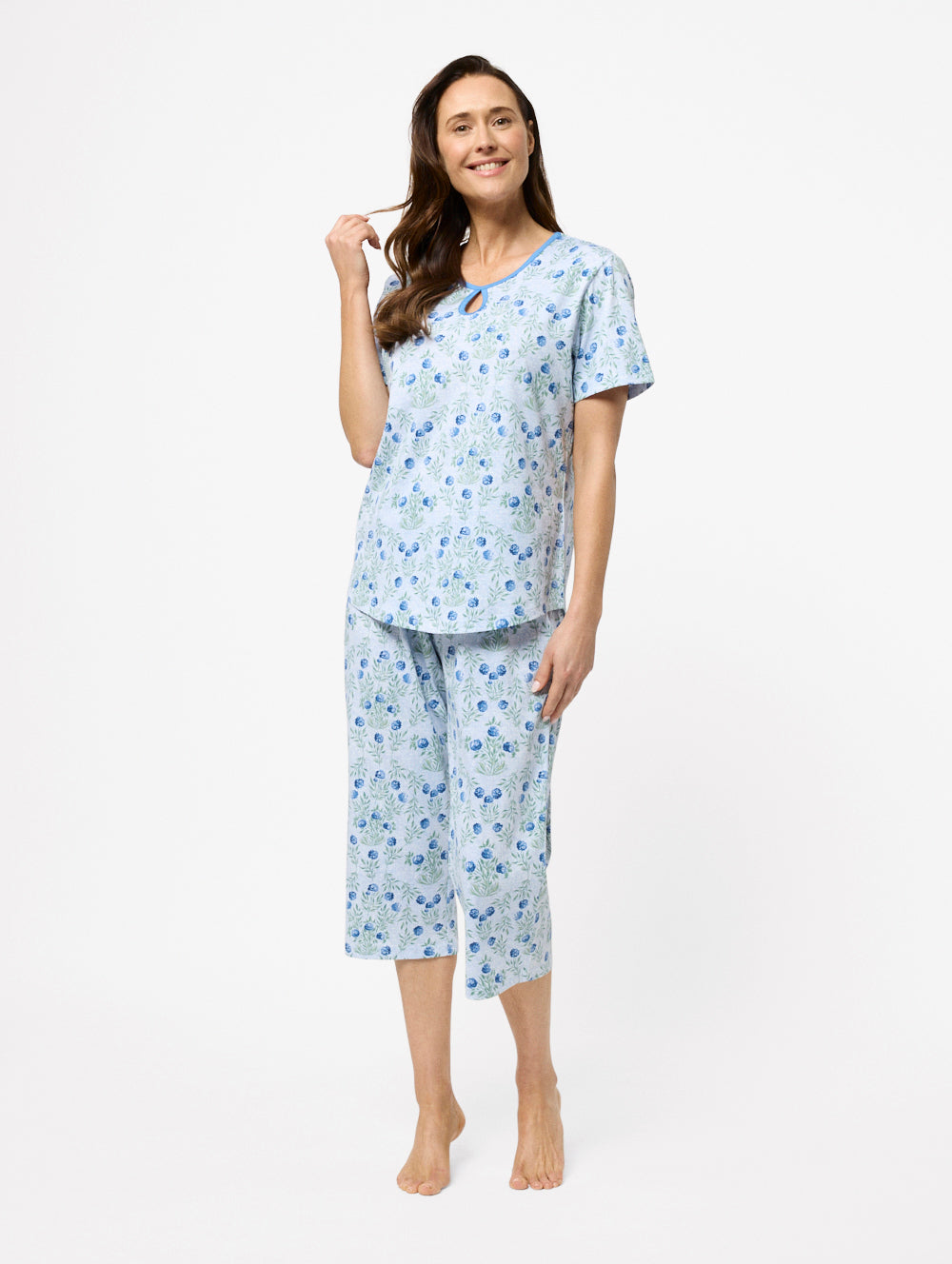 Women's Dree 3/4 Pyjama Set – Black Pepper
