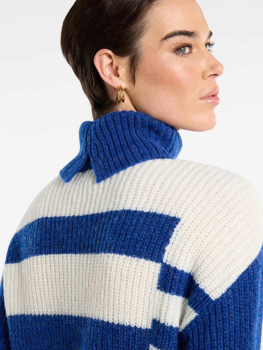Spliced Stripe Sweater