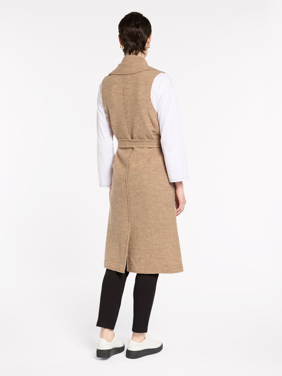 Boiled Wool Wrap Vest