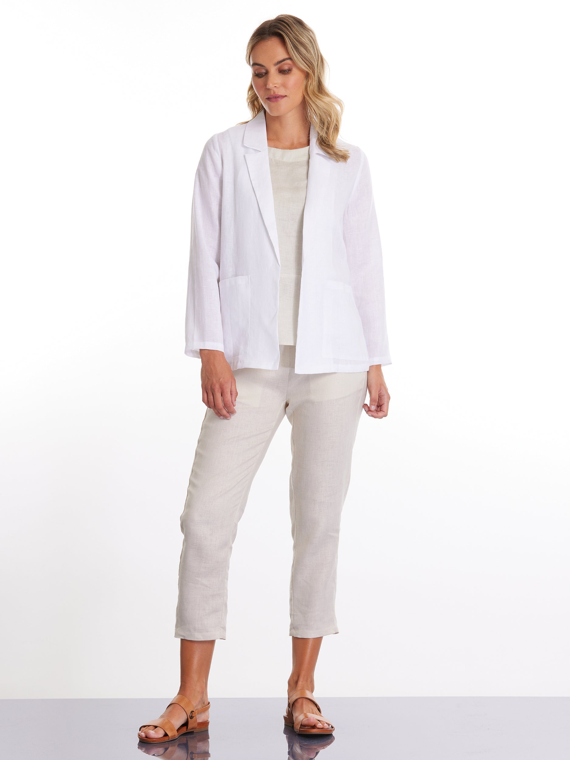 Relaxed Linen Blazer
